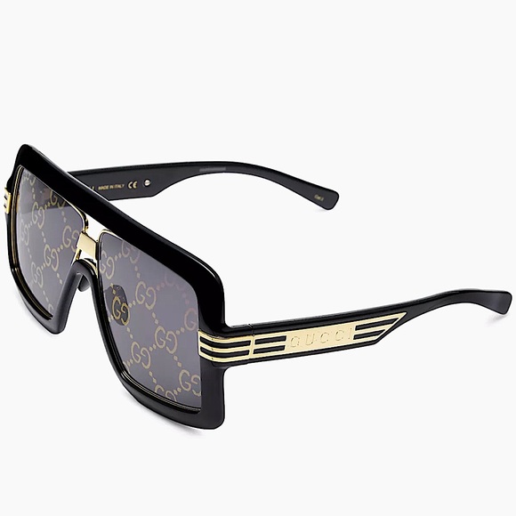 Gucci 60MM multi logo Mask Sunglasses - Picture 1 of 13